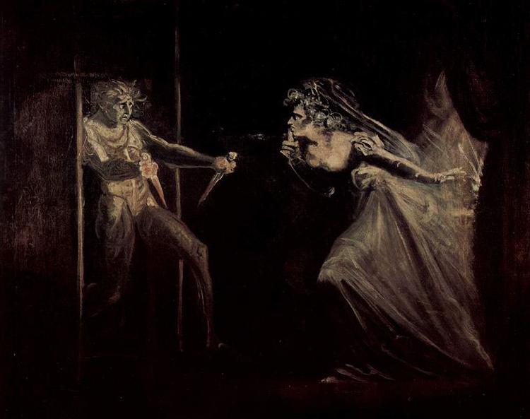 Johann Heinrich Fuseli Lady Macbeth receives the daggers oil painting image